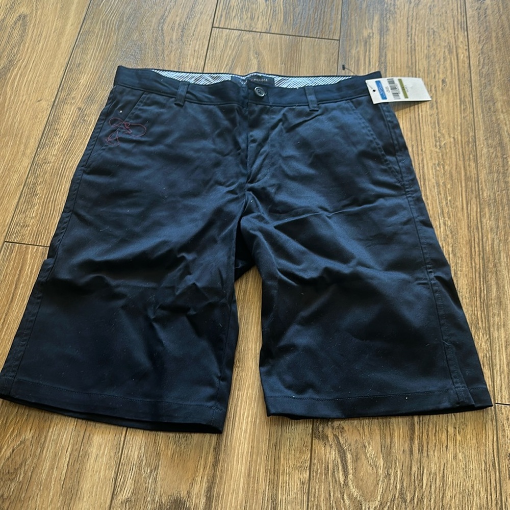 Tommy Hilfiger boys school uniform size 14 husky navy blue shorts brand new